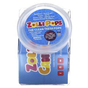 Чупачупсы для чистых зубов, The Clean Teeth Pops, Assorted, Zollipops, 23 чупачупса купить в Киеве и Украине