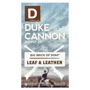 Duke Cannon Supply Co., Big Brick of Bar Soap&reg;, Leaf & Leather, 10 oz купить в Киеве и Украине