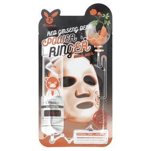 Elizavecca, Red Ginseng Deep Power Ringer Beauty Mask Pack, 1 Sheet, 0.78 fl oz (23 ml) купить в Киеве и Украине