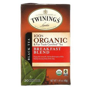 Чай чорний &laquo;Сніданок&raquo; суміш органік Twinings (Black Tea) 20 пак. 40 р