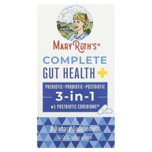MaryRuth's, комплексне здоров&rsquo;я кишечника, 3 в 1, 60 капсул