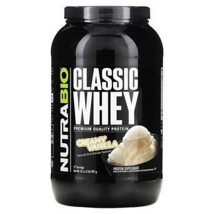 Classic whey protein, creamy vanilla, NutraBio Labs, 2 pounds (907 g)