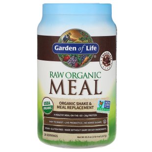 Растительный протеин Garden of Life (Shake & Meal Replacement) 1017 г шоколад купить в Киеве и Украине