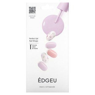 Edgeu, Perfect Gel Nail Wraps, ENA 314 Cottagecore, 19 Piece Set купить в Киеве и Украине