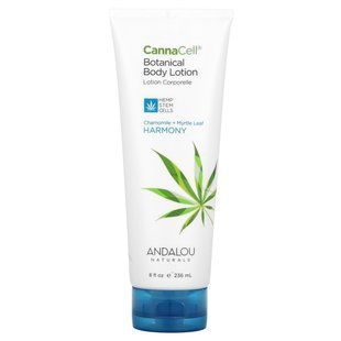 Andalou Naturals, CannaCell, рослинний лосьйон для тіла, ромашка + лист мирту, 8 рідких унцій (236 мл)