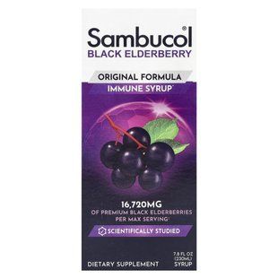 Сироп из черной бузины Sambucol (Black Elderberry) 230 мл купить в Киеве и Украине