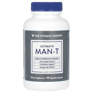The Vitamin Shoppe, Men's Ultimate Man-T, 90 рослинних капсул