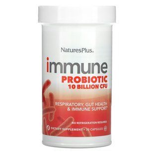Nature's Plus, Імунний пробіотик, 10 мільярдів КУО, 30 капсул