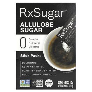 RxSugar, сахар в стиках, 30 стиков, 10 г (0,35 унции) каждый купить в Киеве и Украине