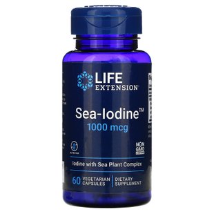 Морской йод Life Extension (Sea-Iodine) 1000 мкг, 60 растительных капсул купить в Киеве и Украине