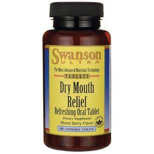Средство от сухости в роти Swanson (Dry Mouth Relief) 60 жевательных таблеток купить в Киеве и Украине