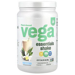Vega, Plant-Based Essentials Shake, Vanilla, 1 lb 5.9 oz (619 g) купить в Киеве и Украине