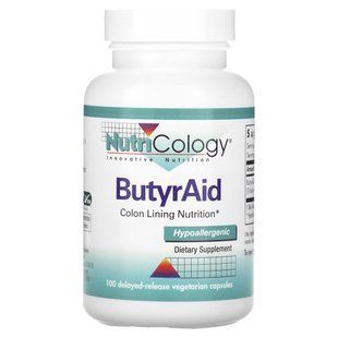 Бутират кальция и магния, ButyrAid, Nutricology, 100 таблеток купить в Киеве и Украине