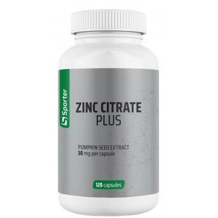 Цинк цитрат плюс Sporter (Zinc Citrate Plus) 30 мг 120 капсул купить в Киеве и Украине