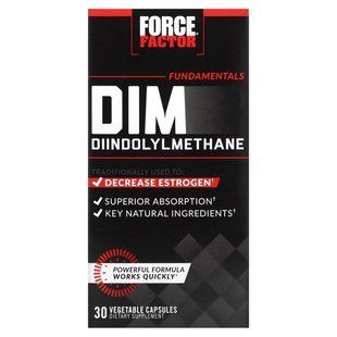 Force Factor, Fundamentals DIM Diindolylmethane, 30 Vegetable Capsules купить в Киеве и Украине
