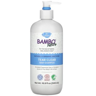 Детский шампунь, Tear Clear Baby Shampoo, Bambo Nature, 500 мл купить в Киеве и Украине