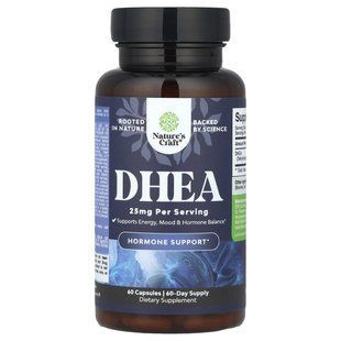 Nature's Craft, DHEA, 25 mg, 60 Capsules купить в Киеве и Украине