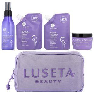 Luseta Beauty, iHerb Exclusive, Biotin & Keratin Hair Care Bag, 4 Items, 10.8 fl oz (320 ml) купить в Киеве и Украине