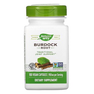 Корень лопуха Nature's Way (Burdock) 950 мг 100 капсул купить в Киеве и Украине