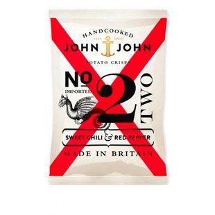 Чипсы картофельные со сладким чили и красным перцем John & John 150 г купить в Киеве и Украине