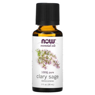 Ефірна олія мускатної шавлії Now Foods (Essential Oils Clary Sage) 30 мл