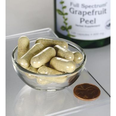 Grapefruit Peel with Full Spectrum, Full-Spectrum Grapefruit Peel, Swanson, 600 mg, 120 capsules