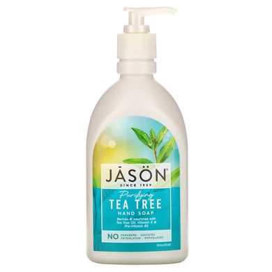 Мило для рук з маслом чайного дерева Jason Natural (Hand Soap) 473 мл