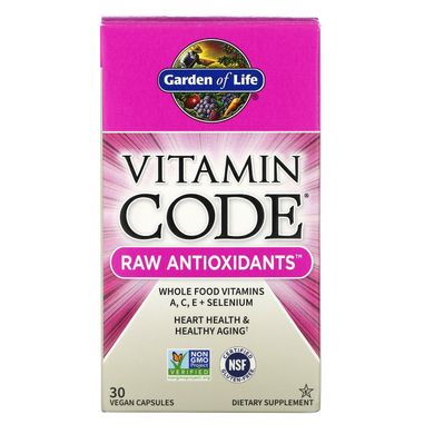 Необроблені антиоксиданти Garden of Life (Raw Antioxidants) 30 капсул