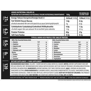 Genius Nutrition, Isolate-X5, Шоколад Wheysquick, 2000 г