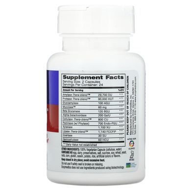 Ферменти (протеолітичні), MucoStop, Enzymedica, 48 капсул