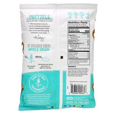 Quinn Popcorn, Pretzel Twist, цельнозерновая морская соль, 159 г (5,6 унции)