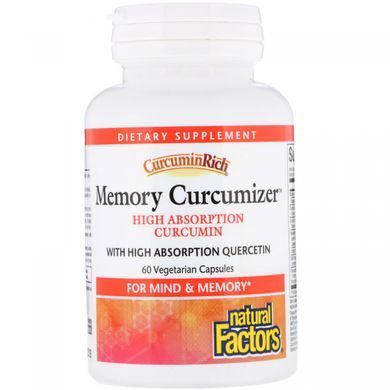 Curcumin for Memory Optimization Natural Factors 60 capsules