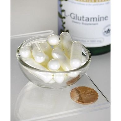 L-глютамін, L-Glutamine, Swanson, 500 мг, 100 капсул