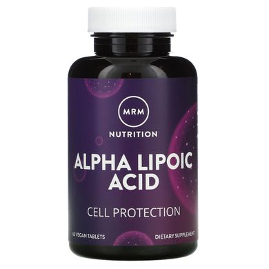 MRM Nutrition, Alpha Lipoic Acid, 60 Vegan Tablets