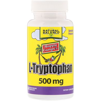 L-триптофан Natural Balance (L-Tryptophan) 500 мг 60 капсул купить в Киеве и Украине