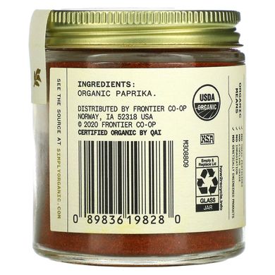 Simply Organic, Одного происхождения, испанский перец, 61 г (2,15 унции) купить в Киеве и Украине