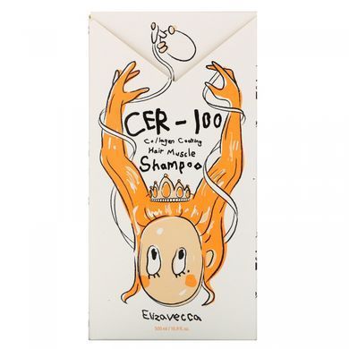 Колагеновий шампунь для м'язів волосся, CER-100 Collagen Coating Hair Muscle Shampoo, Elizavecca, 500 мл