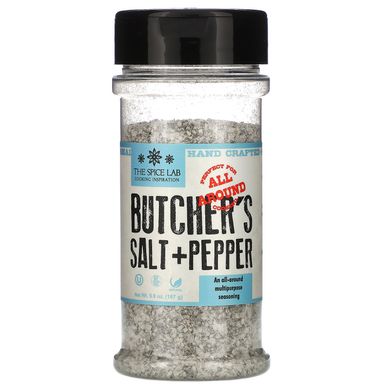 Сіль і перець м'ясника, Butcher's Cut Salt & Pepper, The Spice Lab, 167 г