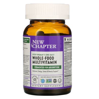 Щоденні вітаміни для жінок New Chapter (Woman's One Daily Multi) 48 таблеток