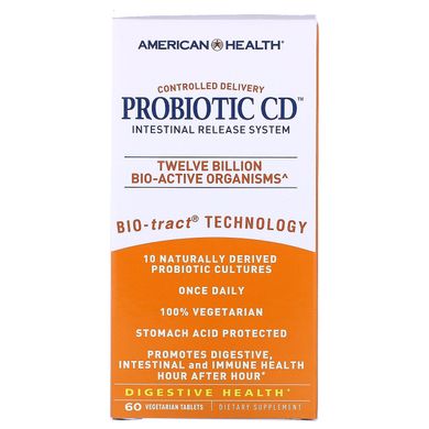 Пробиотик American Health (Probiotic CD) 12 млрд КОЕ 60 таблеток купить в Киеве и Украине