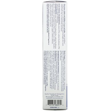 Гелева зубна паста з гідрокарбонатом натрію без фтористих з'єднань м'ята Now Foods (Xyliwhite ™ Toothpaste Gel Platinum Mint) 181 г