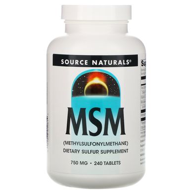 МСМ метилсульфонілметан Source Naturals (MSM) 240 таблеток