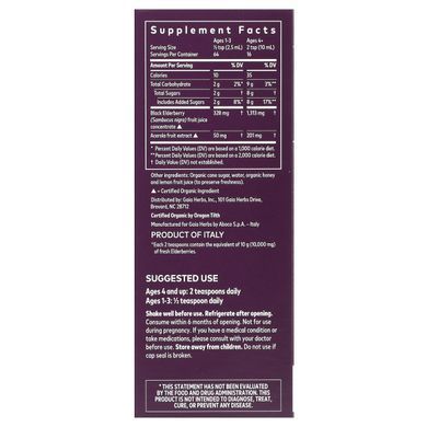 Gaia Herbs, Black Elderberry Syrup, 5.4 fl oz (160 ml) купить в Киеве и Украине
