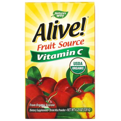 Вітамін С Alive! в порошку Nature's Way (Vitamin C) 120 гр