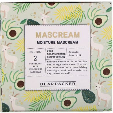Крем-маска двойного применения, Moisture Mascream, Dear Packer, 3,4 жидкой унции (100 мл) купить в Киеве и Украине