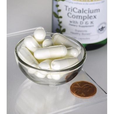 Комплекс Трикалциум с витаминами D и K, TriCalcium Complex with Vitamins D & K, Swanson, 100 капсул купить в Киеве и Украине