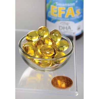Рыбий жир, EcOmeгa DHA Fish Oil, Swanson, 100 мг, 60 капсул купить в Киеве и Украине