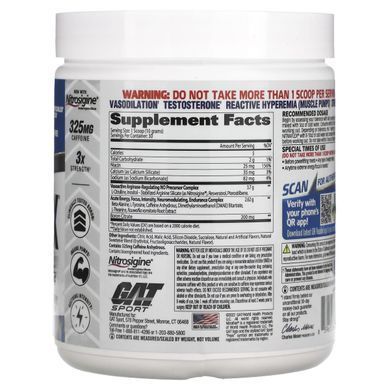 Nitraflex, blue raspberry, GAT, 10.6 oz. (300 g)