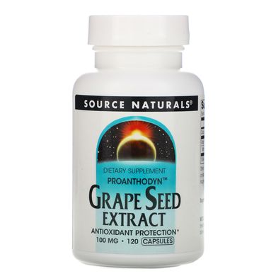Екстракт виноградних кісточок Source Naturals (Grape Seed) 100 мг 120 капсул