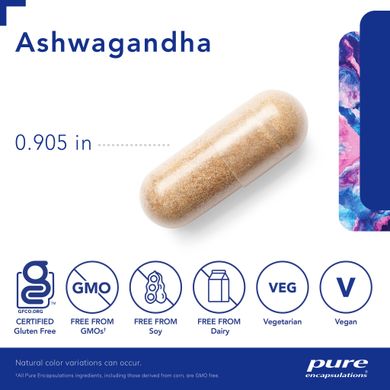 Ашваганда Pure Encapsulations (Ashwagandha) 120 капсул